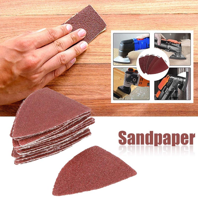 KOET Finger Sanding Sheets Sand Disc Kit, Oscillating Saw Sanding Kit Triangle Sanding Pad, Universal Polishing Finger Sandpaper Set - Image 3